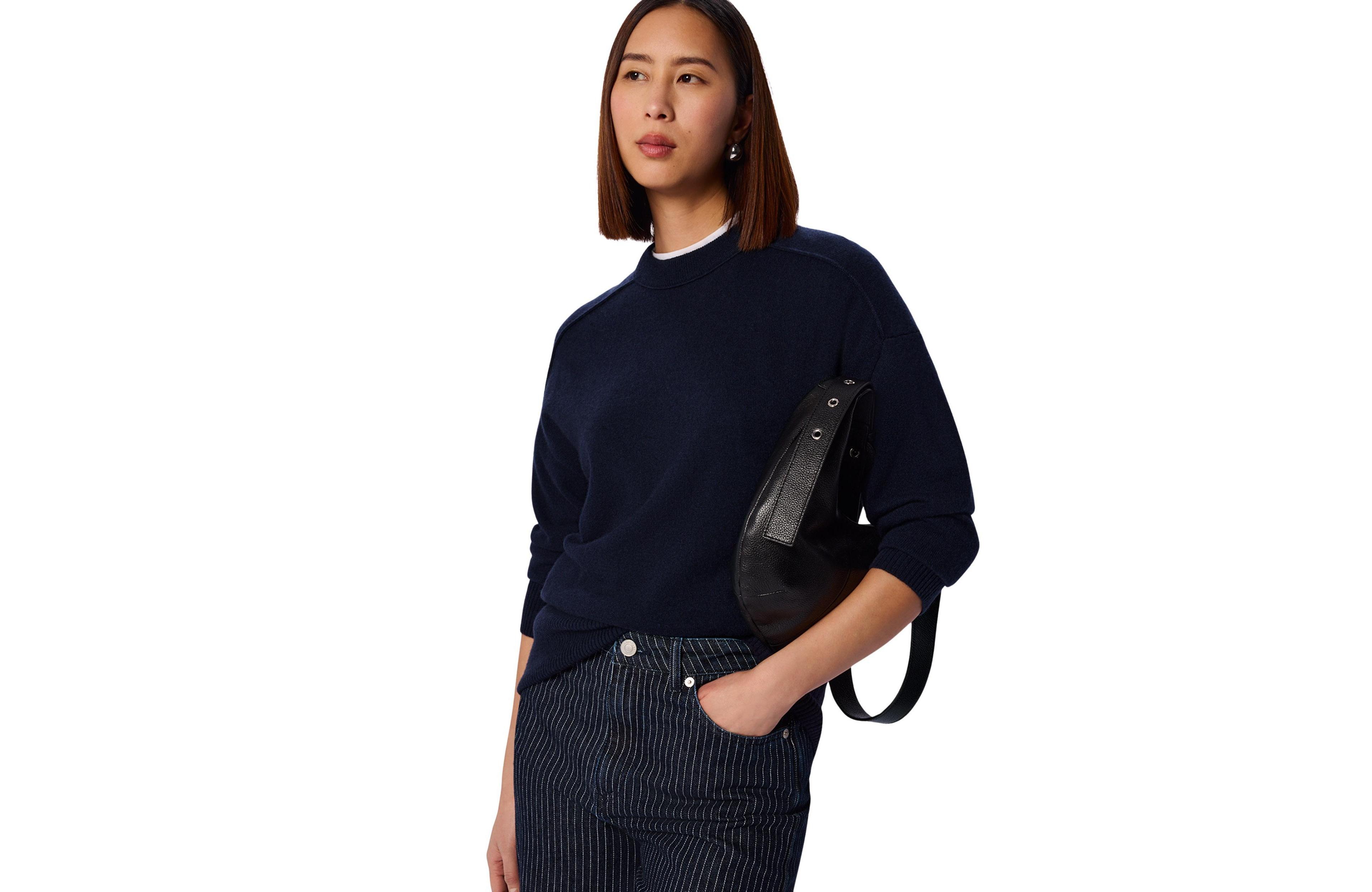 Whistles Women's Seam Crew Neck Jumper
