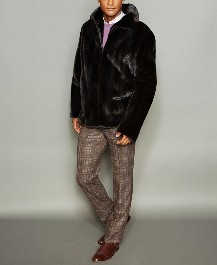 Mens mink bomber jacket online
