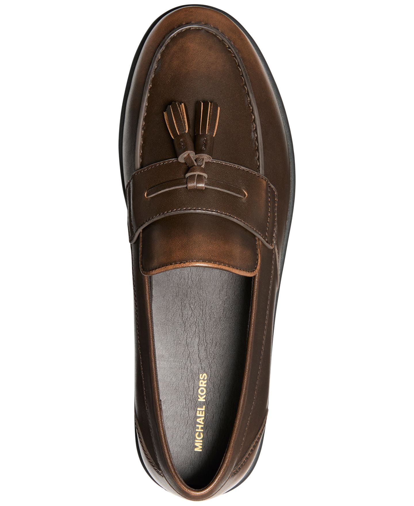 Мужские туфли Michael Kors Wesley Leather Tassel, цвет: Светло-коричневый — фото 3