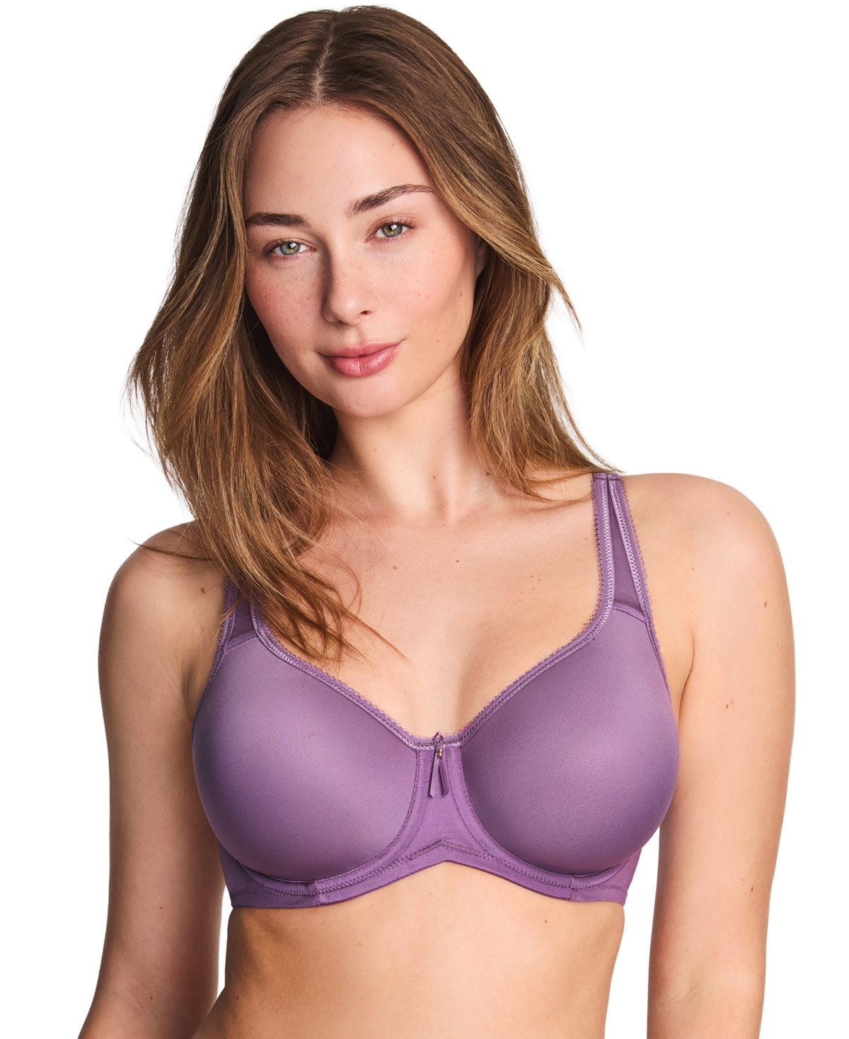 Wacoal Women's Basic Beauty Full Figure Seamless Underwire Bra in Italian Grape | Size: 38DD | HerRoom.com