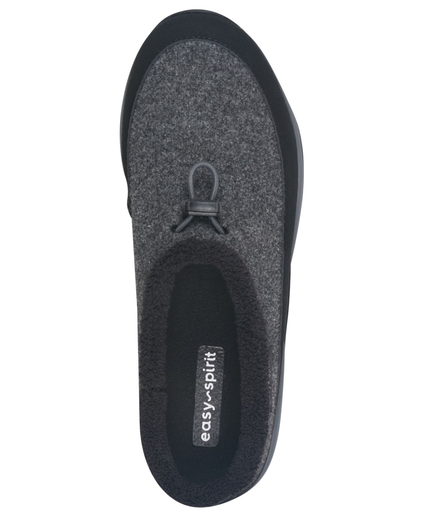 Женские сабо Easy Spirit Enola Cozy Slip-On Mules, цвет: Чёрный / Тёмный серый — фото 4