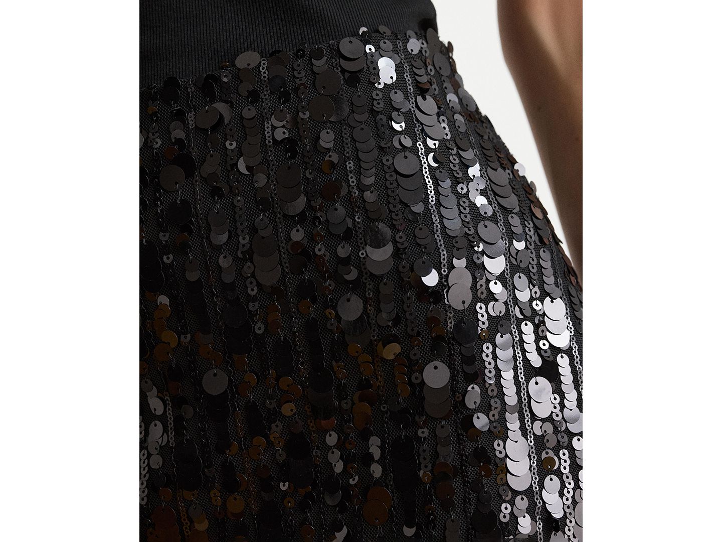 Женская юбка Lauren Ralph Lauren Sequined Midi Pencil, цвет: Чёрный — фото 4