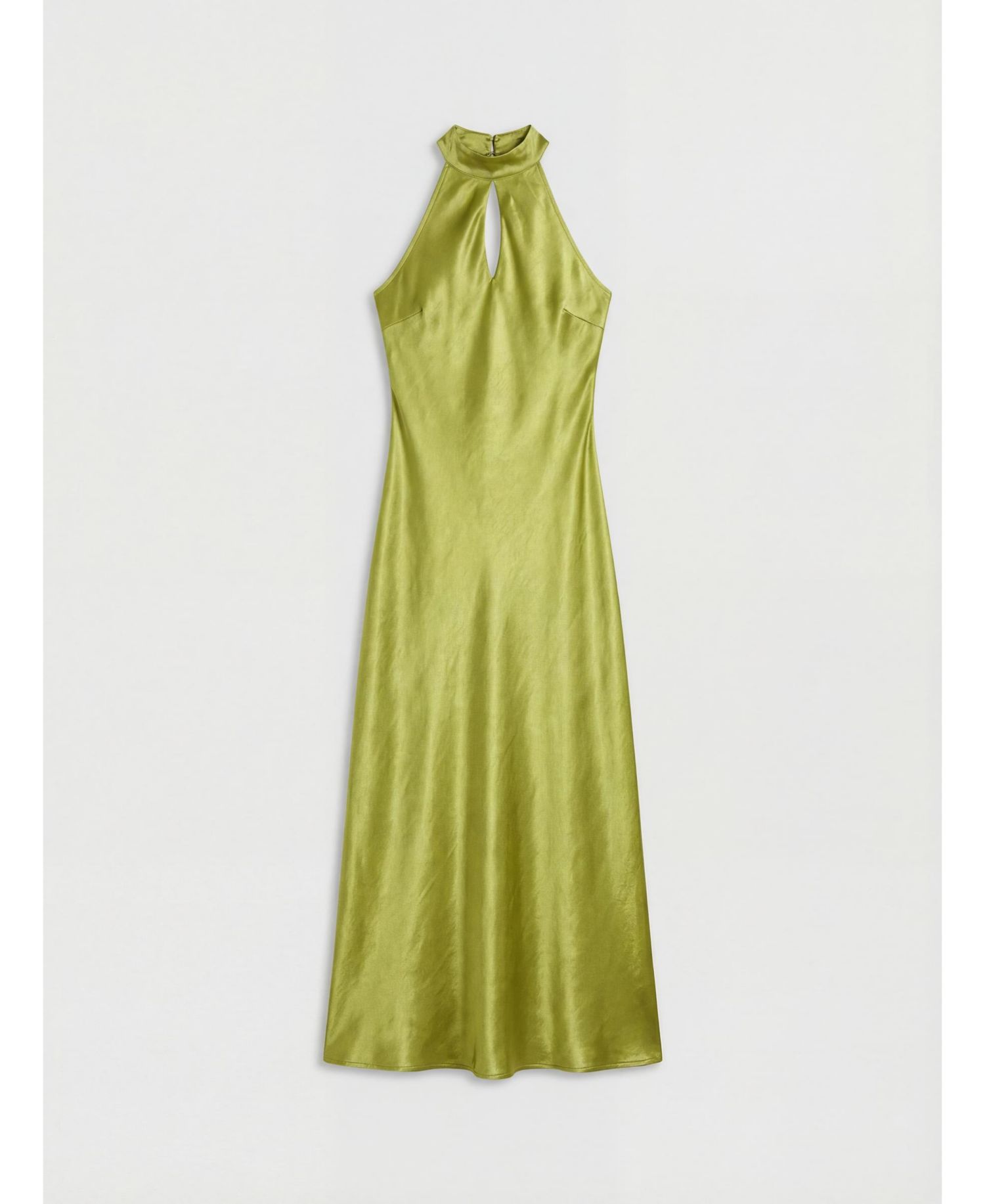 Women's Satin Cowl-Neck Maxi Dress