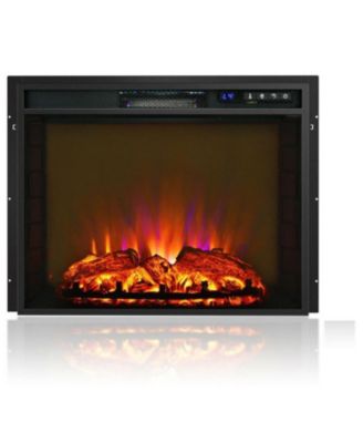 Recessed Electric Fireplace heater with Remote Control