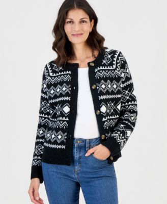 Women's Fair Isle Crewneck Cardigan