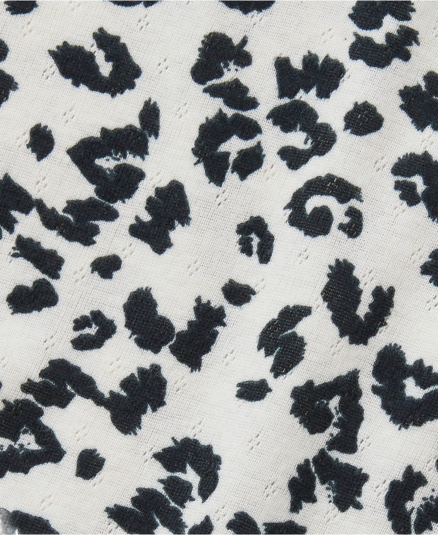 Детская рубашка Lands' End Girls Long Sleeve Pointelle Knit, цвет: Cheetah/Putty — фото 3