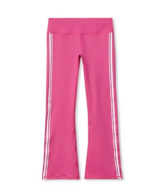 Girls Active Flare Leggings with Side Stripe
