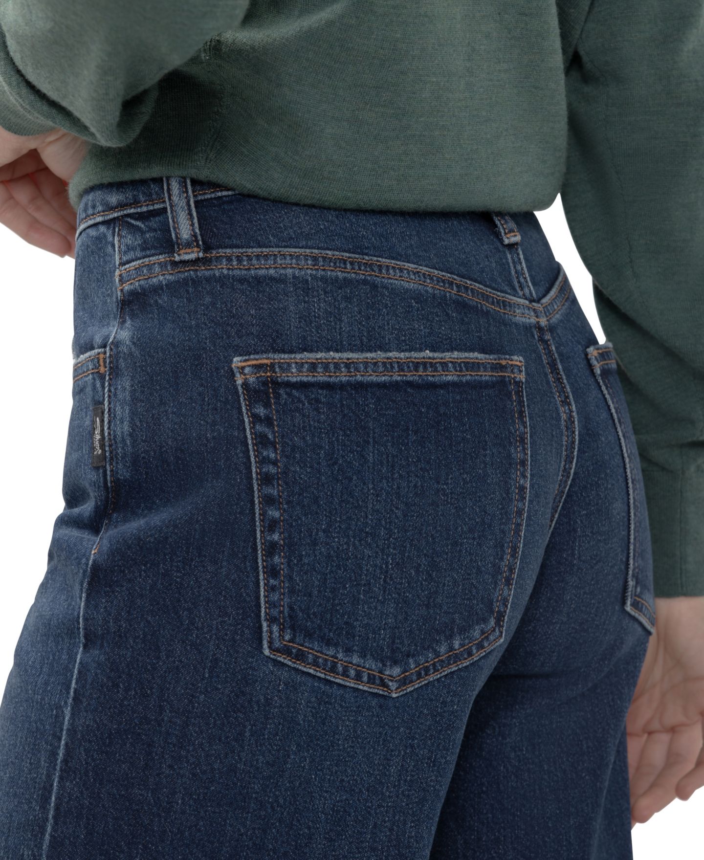 Женские джинсы Silver Jeans Co. Jackie High-Rise Wide-Leg, цвет: Dolly — фото 4