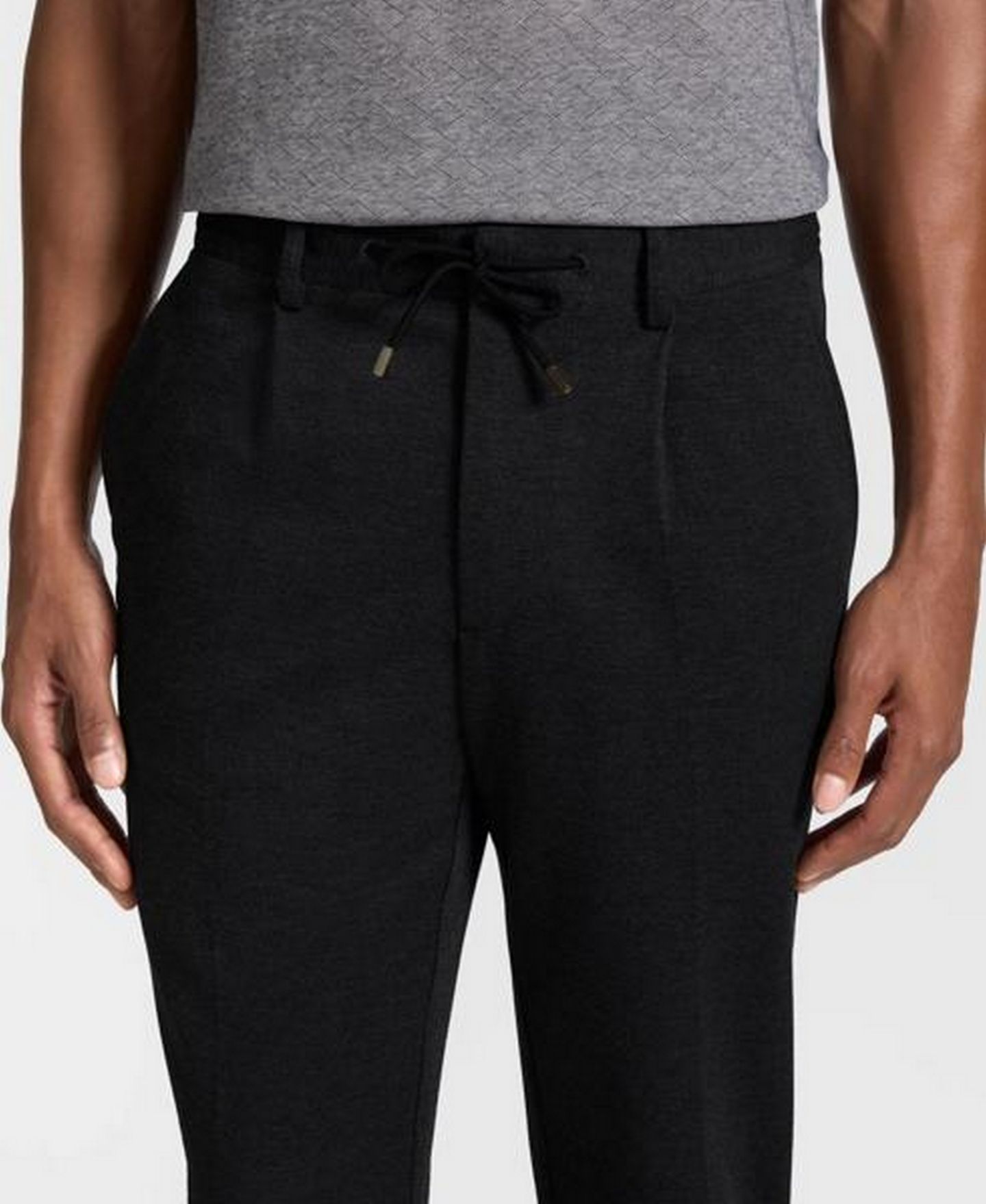 Мужские брюки Ted by Ted Baker Hampstead Stretch Modern-Fit Straight-Leg Chino, цвет: Чёрный — фото 3
