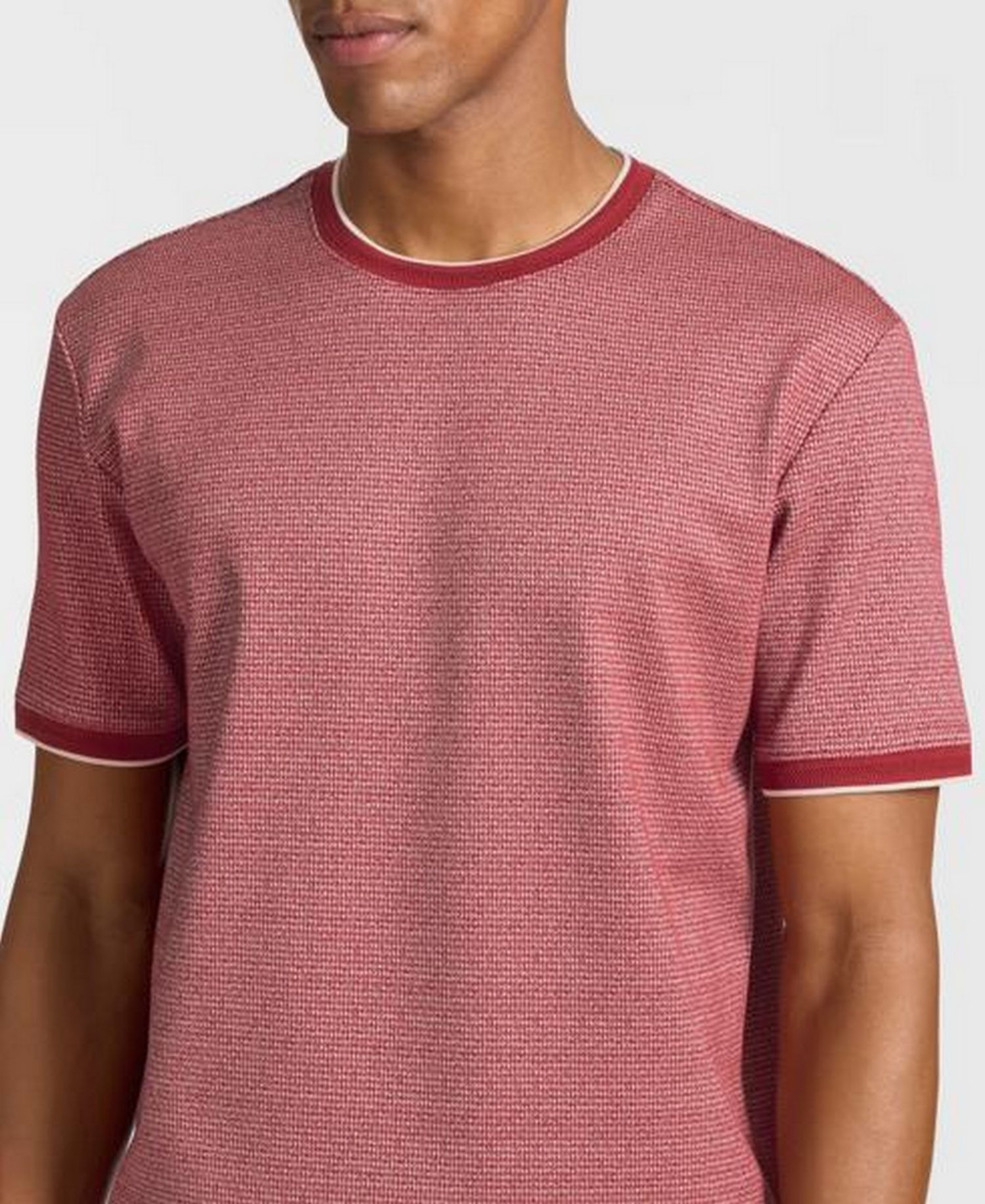 Men's Berkeley Jacquard Ribbed Crewneck T-Shirt