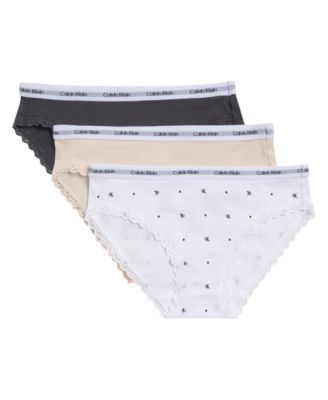 Girls' 6-16 Mid-Rise Bikni, 3-Pack 