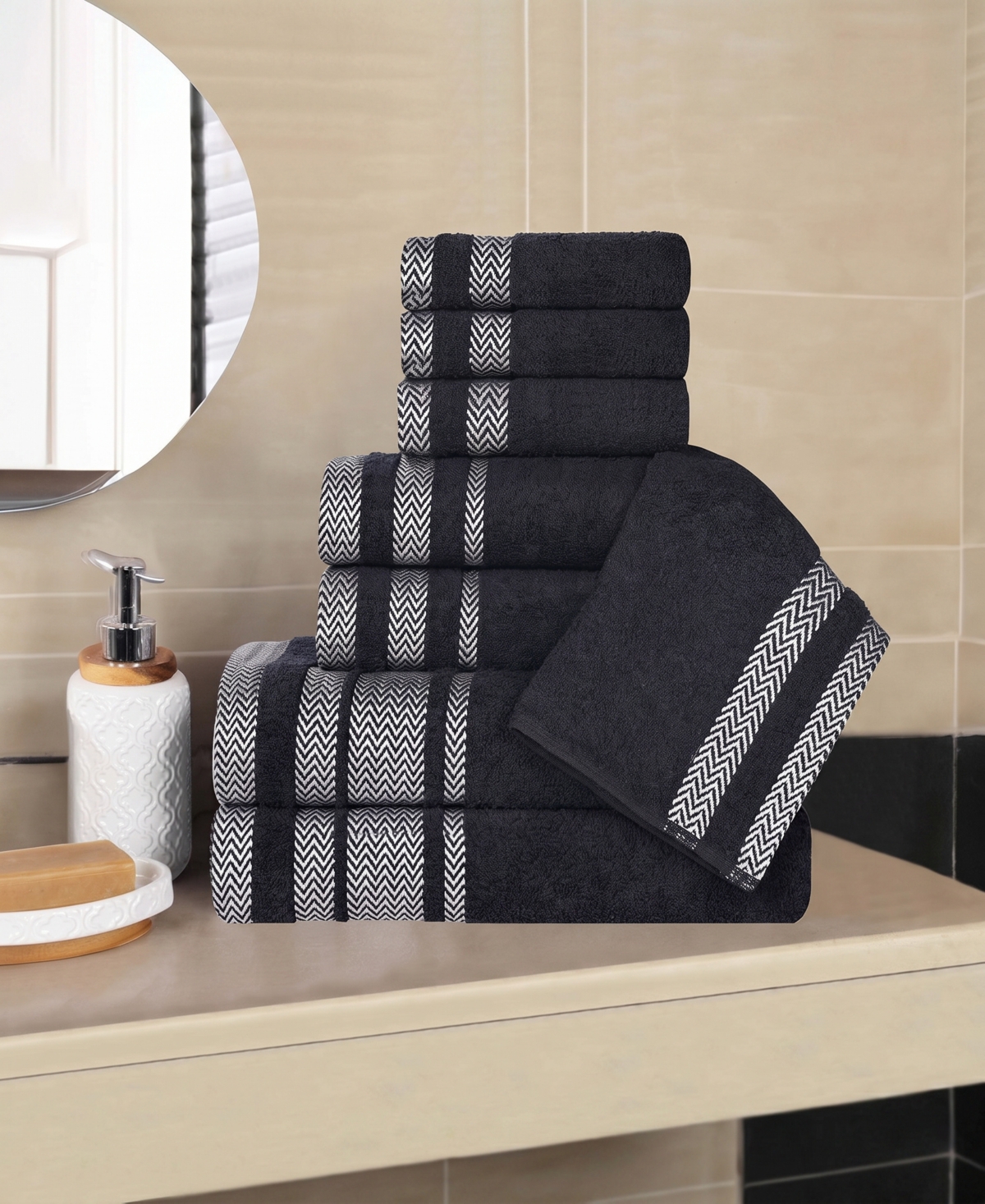 Superior Hays Cotton Absorbent Quick Dry -Piece Towel Set