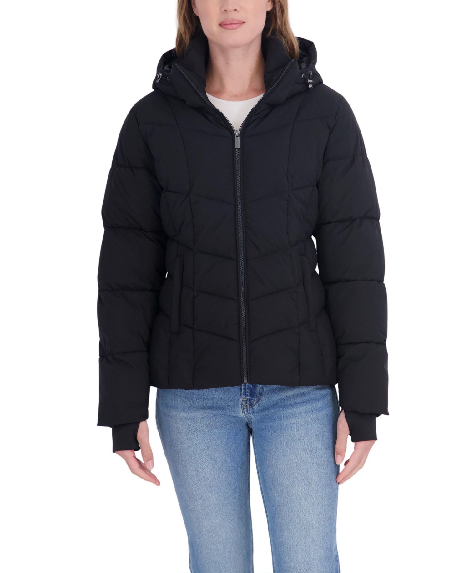 Women's Short Hooded Puffer Coat