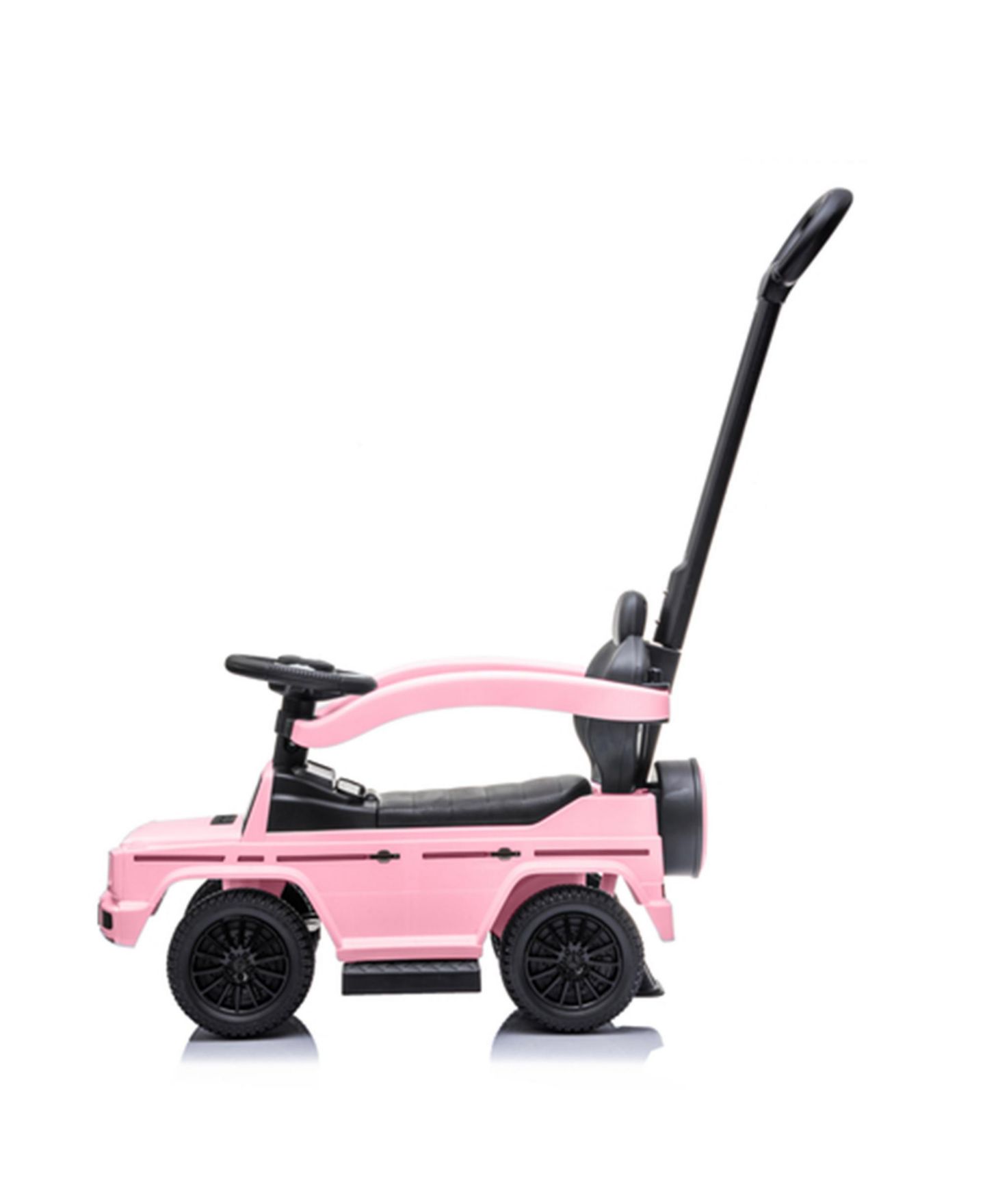 Детская игрушка Best Ride on Cars Kids Outdoor Stroller Mercedes G-Wagon 3 in 1 Push Car, Baby Pink — фото 7