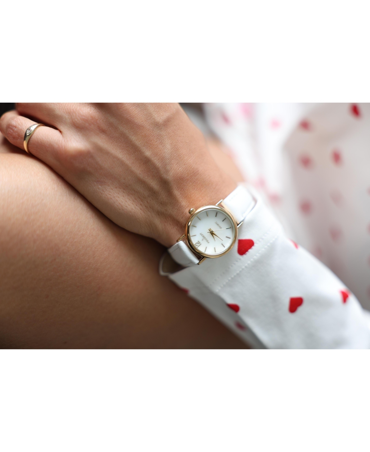 Peugeot Women's Classic 24mm White Watch With Easy to Read Numerals