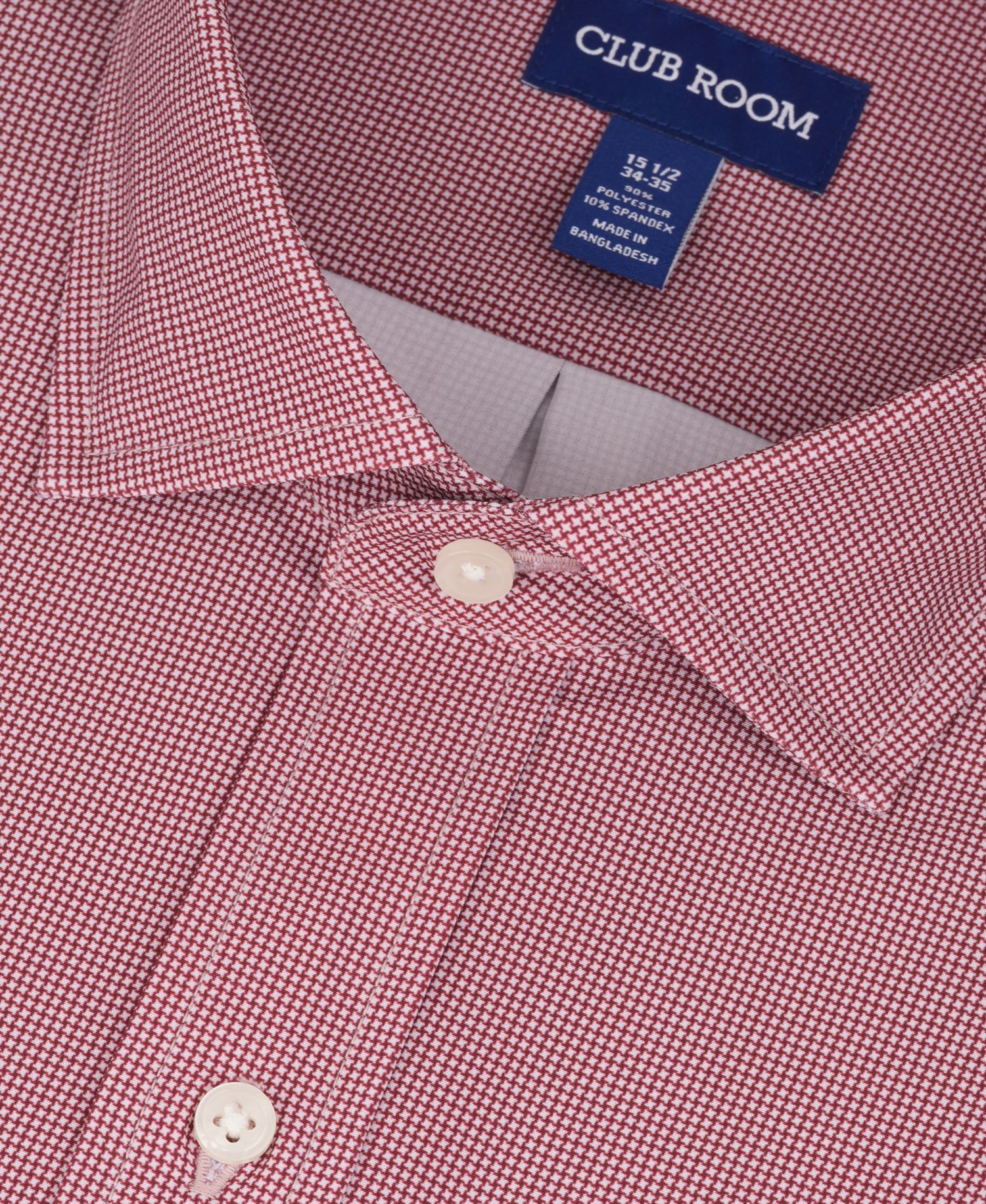 Men's Regular-Fit Houndstooth Dress Shirt