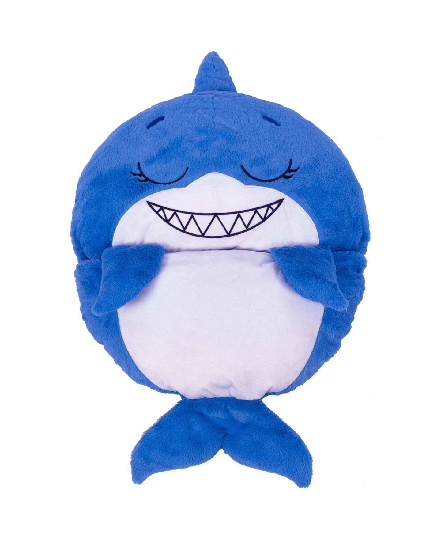 Детские мягкие игрушки Happy Nappers Shark Medium Pillow and Sleepy Sack, цвет: Open Miscellaneous — фото 10