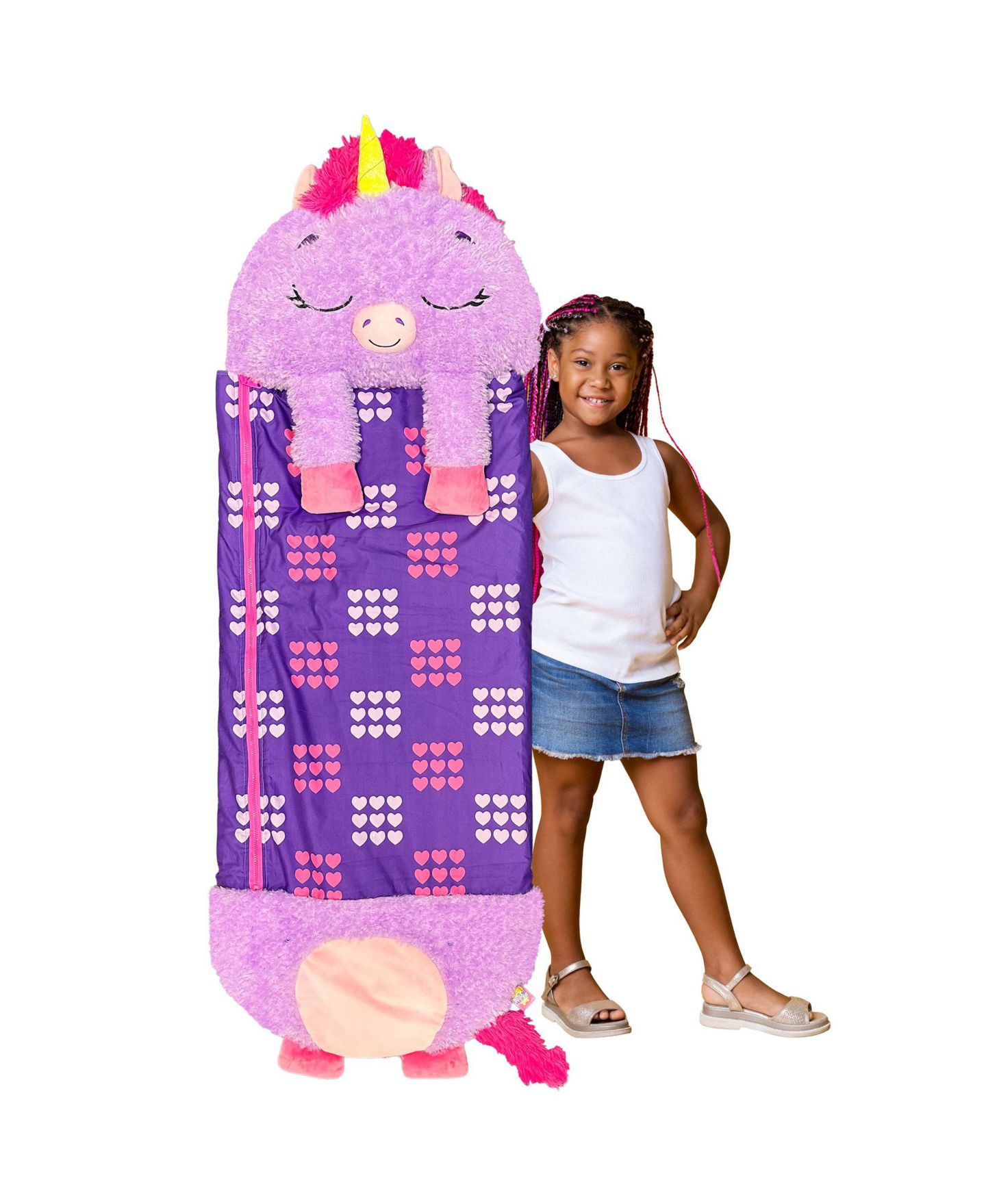 Детская сумка Happy Nappers Unicorn Large Plush Sleeping Bag — фото 5