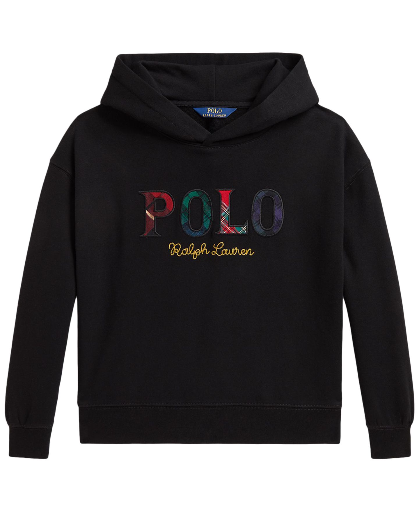 Худи Polo Ralph Lauren Logo Fleece для девочек, цвет: Чёрный — фото 4