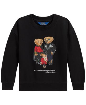 Girls' 2T-6X Polo Bear Family Graphic Sweatshirt