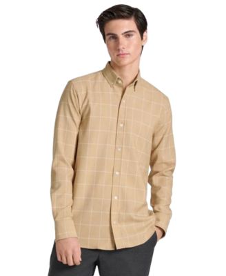 Men's Euston Plaid Classic-Fit Long-Sleeve Button-Up Shirt