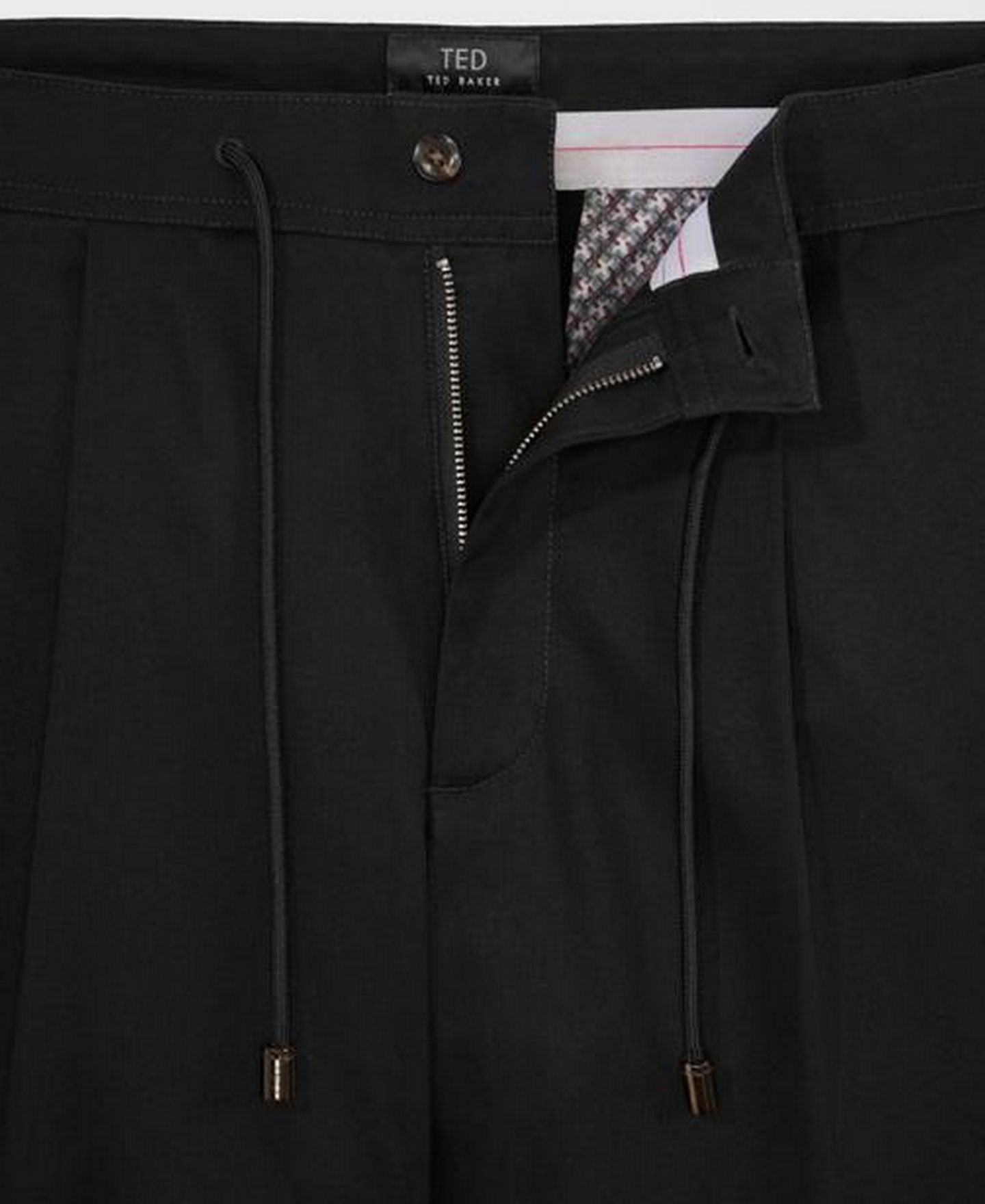Мужские брюки Ted by Ted Baker Hampstead Stretch Modern-Fit Straight-Leg Chino, цвет: Чёрный — фото 5