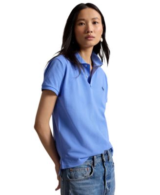 Women's Classic-Fit Mesh Polo Shirt