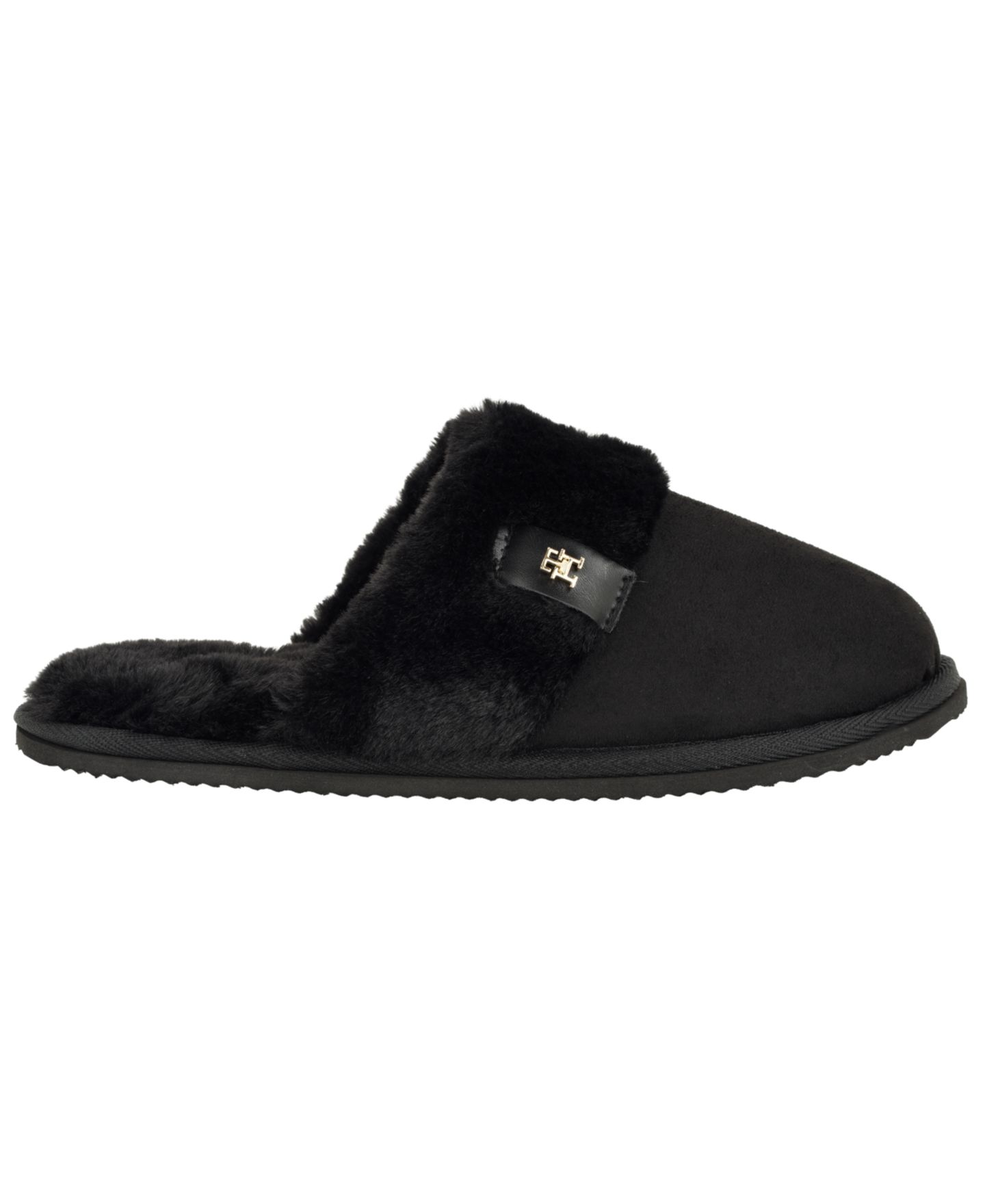 Женские тапочки Tommy Hilfiger Relica Slip-On Slippers, цвет: Чёрный — фото 2
