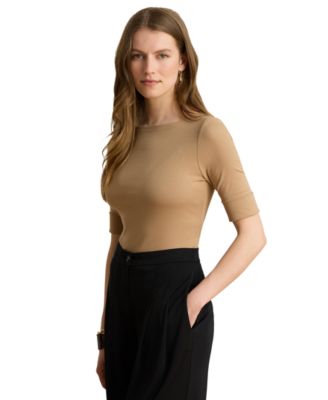 Stretch Boatneck Top