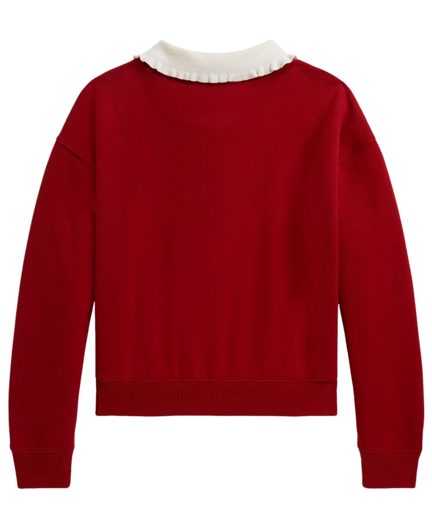 Girls' 7-16 Collared Fleece Sweatshirt