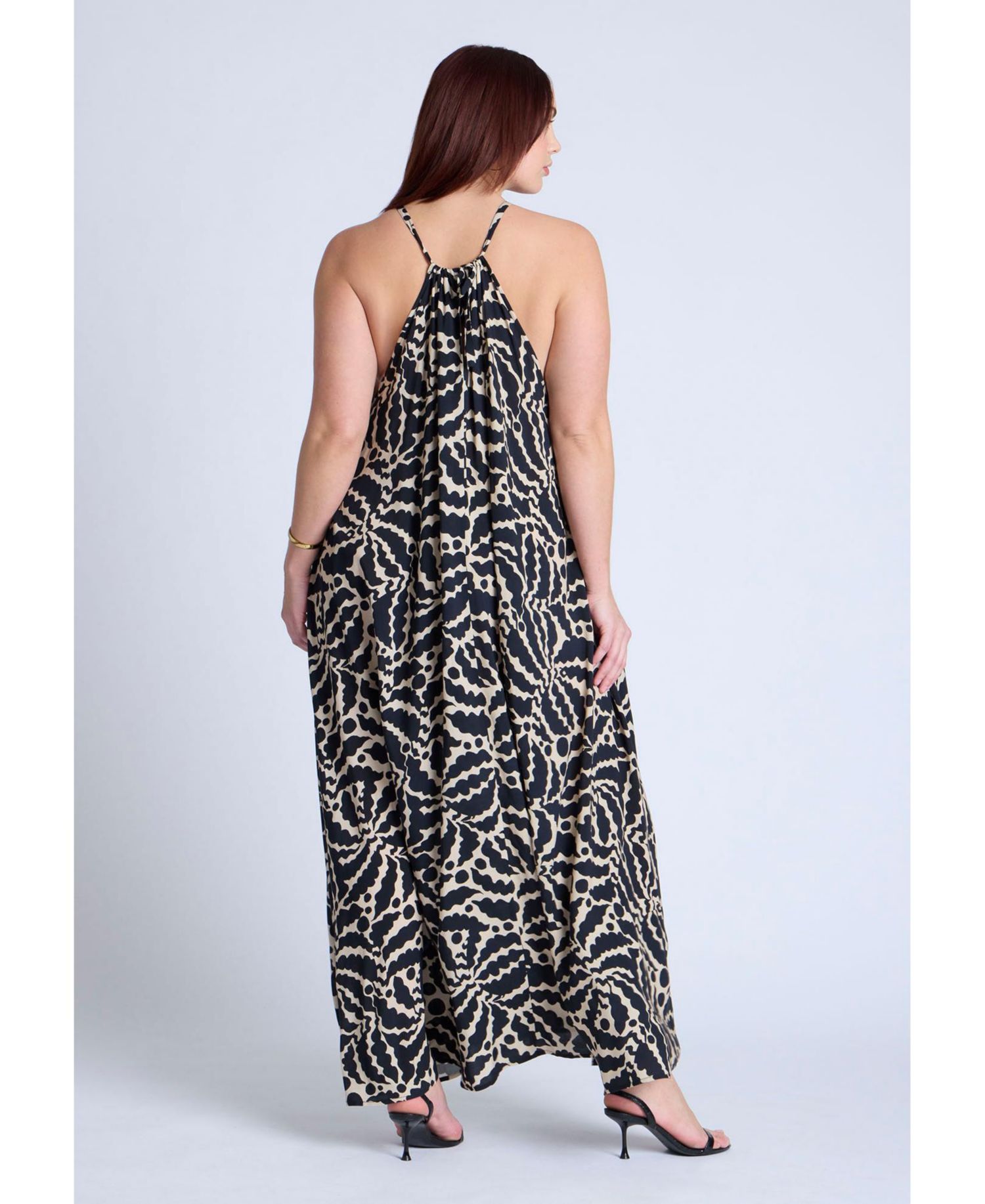 Women's Hardware Detail Trapeze Maxi Dress