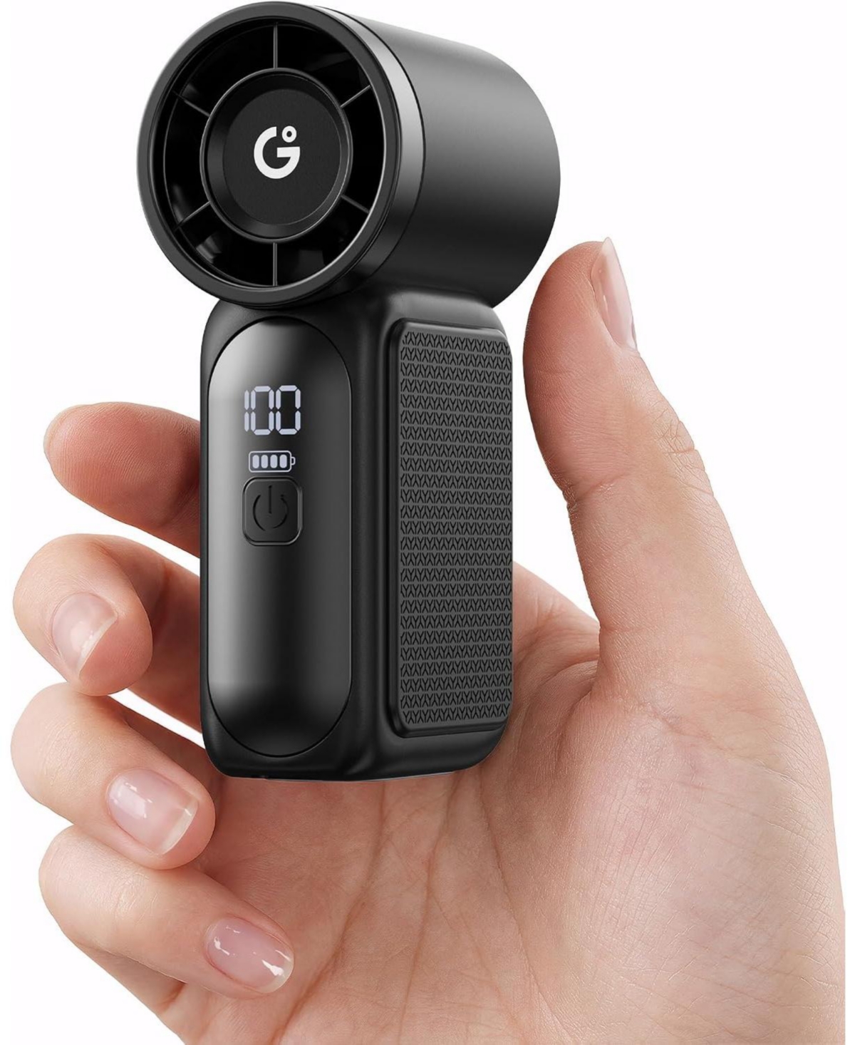 Gaiatop Portable Handheld Mini Fan, 6 Speeds 16900 Rpm High Velocity Personal Fan with Led Display, Usb Rechargeable