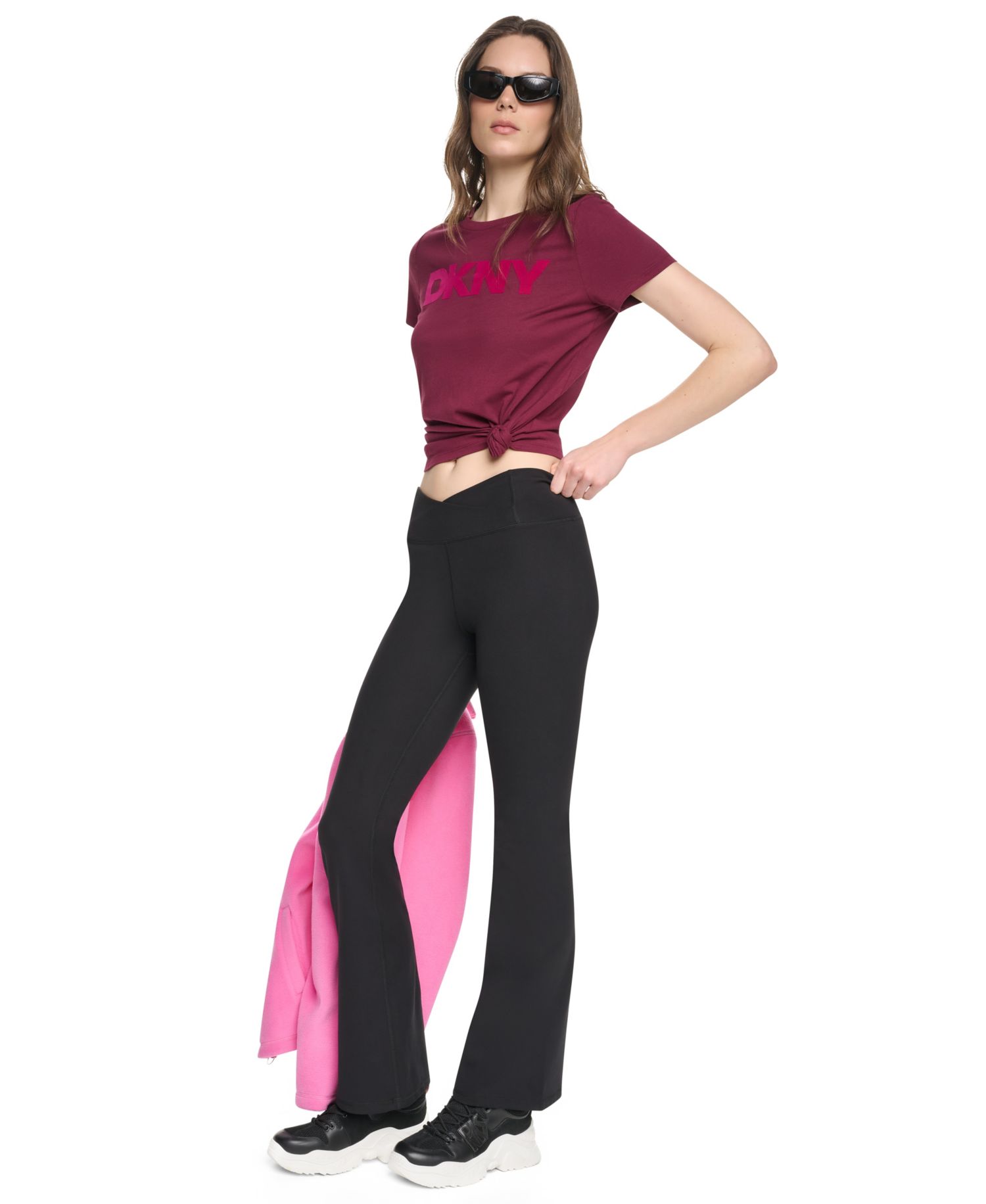Women's Flocked Logo Crewneck T-Shirt