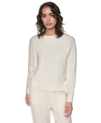 Women's Velour Raglan Relaxed-Fit Pullover Top