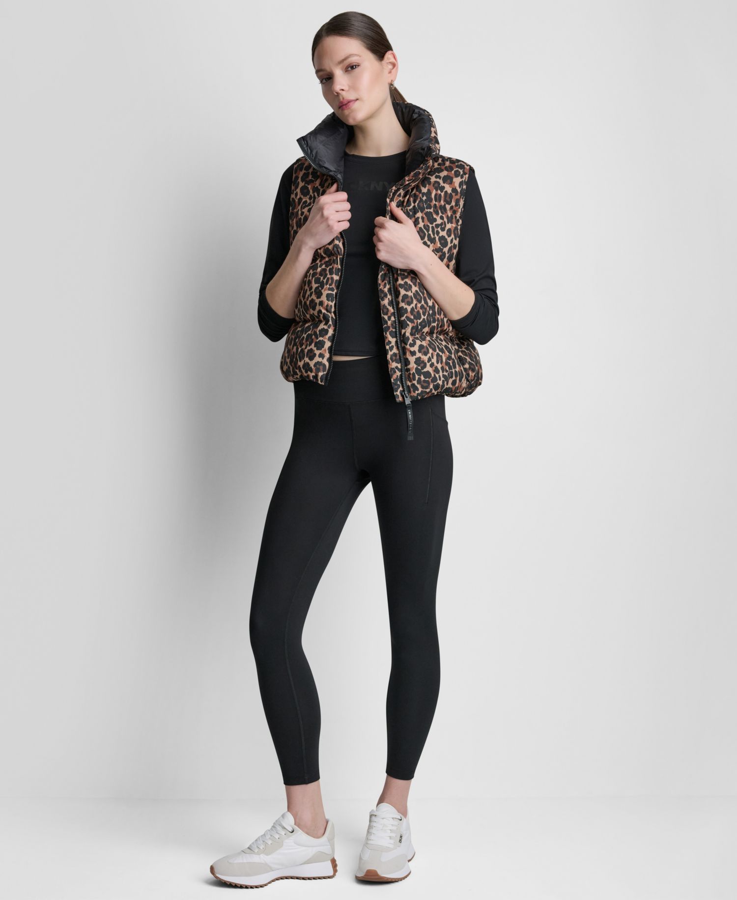 Women's Puffer Animal-Print Vest