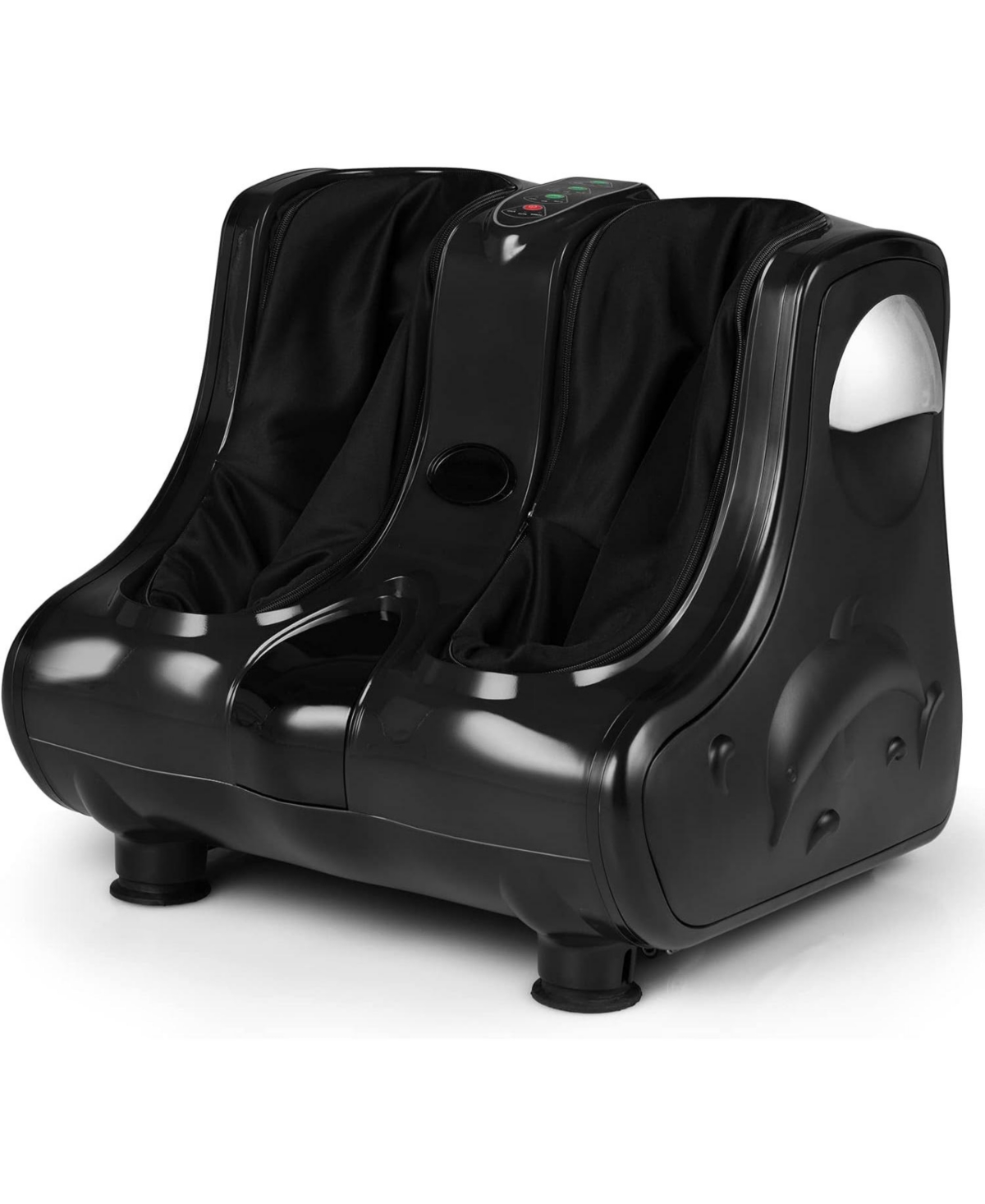 Ecooso Foot and Calf Massager with Heat Vibration Deep Kneading and Shiatsu - Black