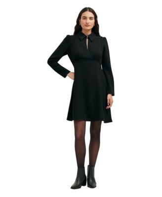 Women's Sabine Long-Sleeve Collared A-Line Dress