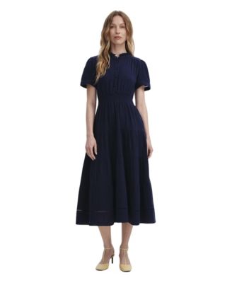 Women's Natalia Short-Sleeve Tiered Midi Dress