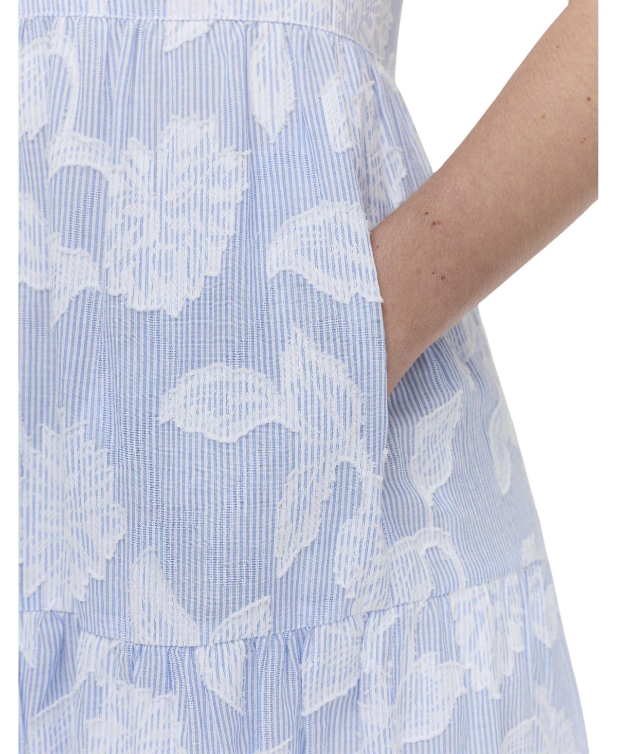 Finery London Women's Hollie Sleeveless Tiered Midi Dress