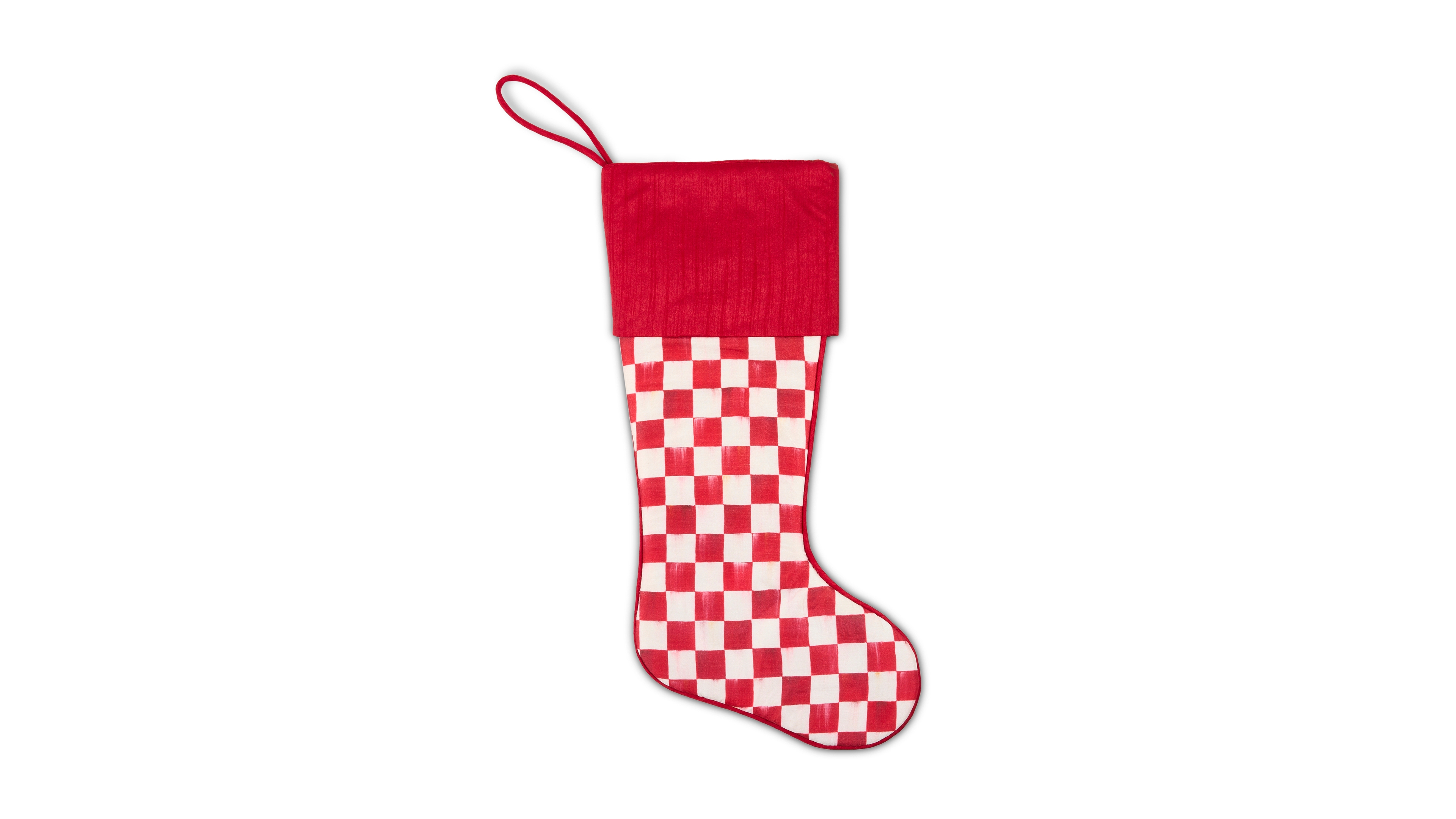 MacKenzie-Childs Cherry Check Stocking