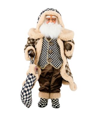 Gingerbread Fabric Santa