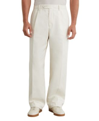 Men's Look Pleated Relaxed-Fit Trousers Pants