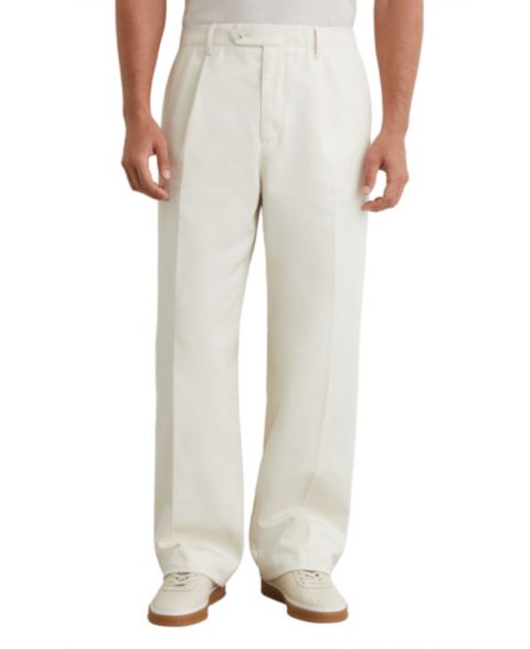 Мужские брюки REISS Look Pleated Relaxed-Fit Trousers