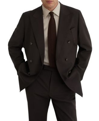 Men's Dream Wool-Blend Double-Breasted Tailored-Fit Blazer