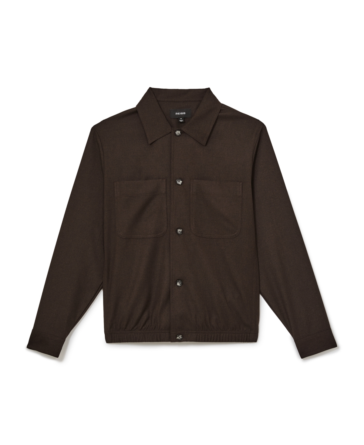 Reiss Men's Penge Brushed Wool-Blend Overshirt