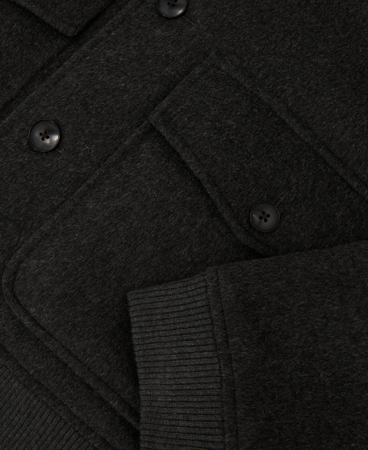Reiss Men's Deluca Wool-Blend Flap-Pocket Bomber Jacket