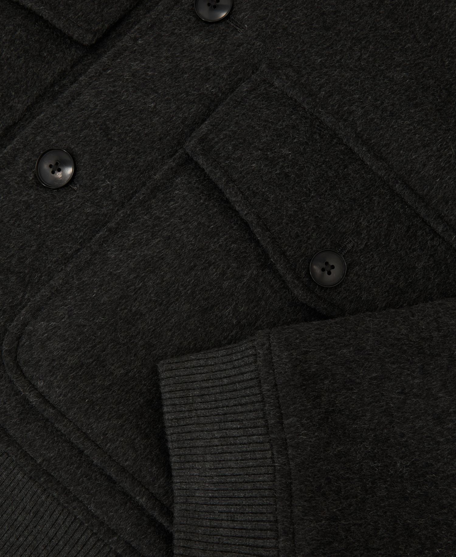 Men's Deluca Wool-Blend Flap-Pocket Bomber Jacket
