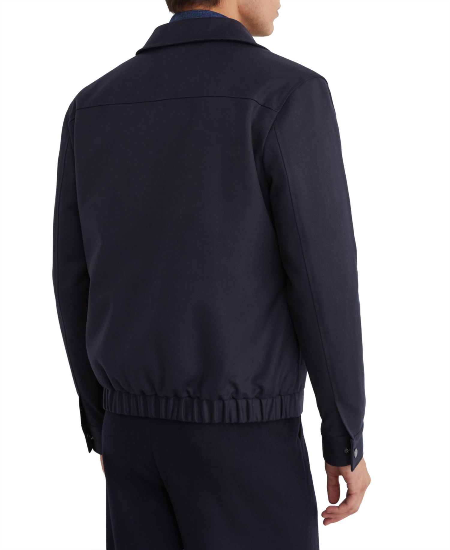 Men's Americas Lyocell-Cotton Twill Utility Regular-Fit Bomber Jacket