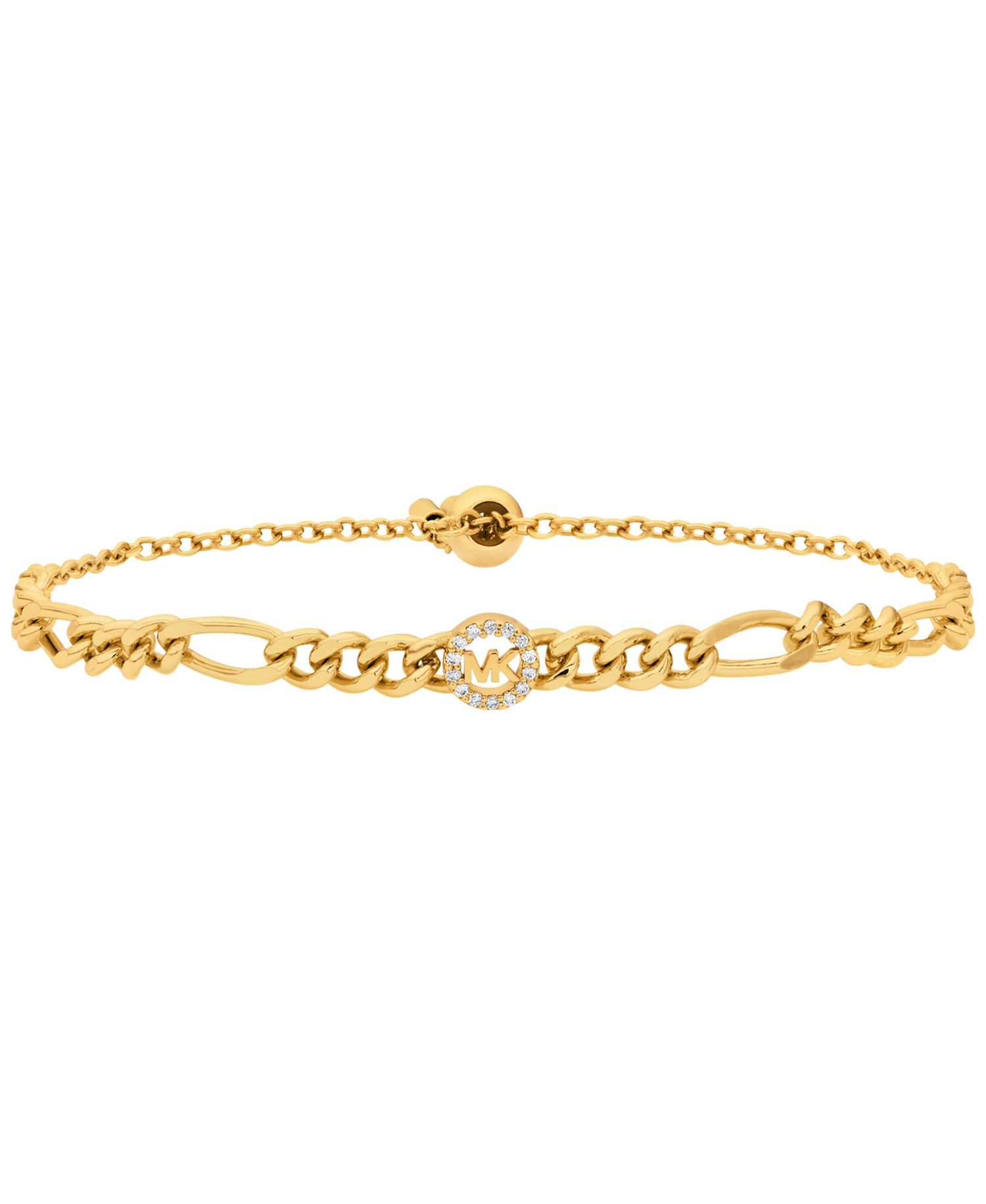 MICHAEL Logo Figaro Chain Bracelet