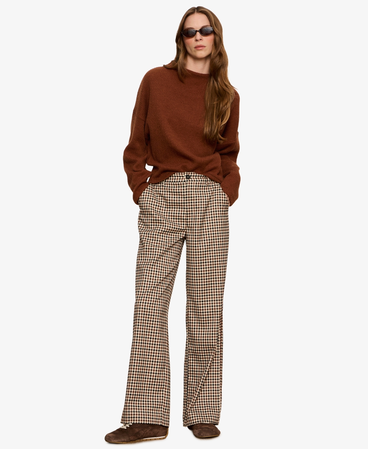 Sanctuary Women's Eloise Mid-Rise Wide-Leg Trouser